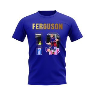 Lewis Ferguson Name And Number Bologna T-Shirt (Blue)