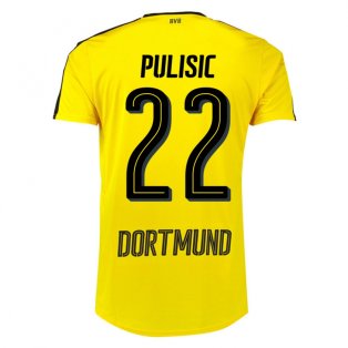 2016-17 Borussia Dortmund Home Shirt (Pulisic 22)