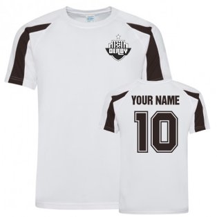Your Name Derby County Sports Training Jersey (White)
