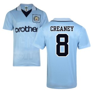 Score Draw Man City 1996 Home Shirt (Creaney 8)