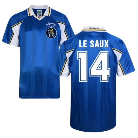 Score Draw Chelsea 1998 Home Shirt (Le Saux 14)