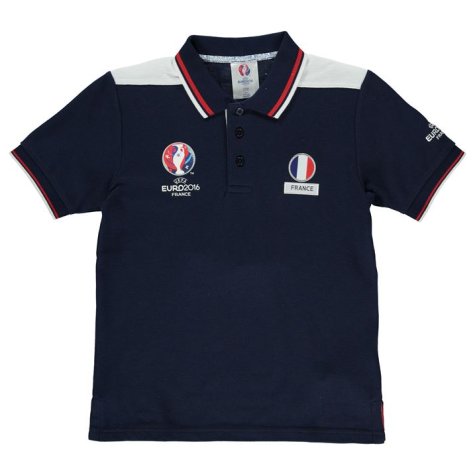 France UEFA Euro 2016 Polo Shirt (Navy) - Kids