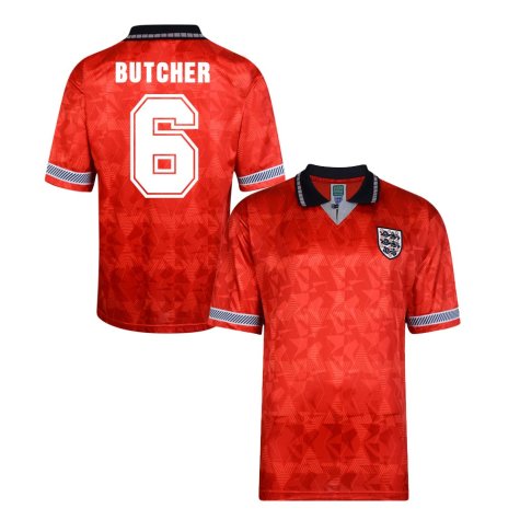 Score Draw England World Cup 1990 Away Shirt (Butcher 6)