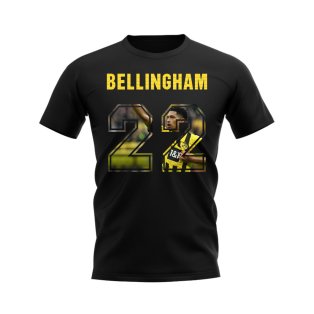 Jude Bellingham Name And Number Borussia Dortmund T-Shirt (Black)