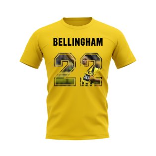 Jude Bellingham Name And Number Borussia Dortmund T-Shirt (Yellow)