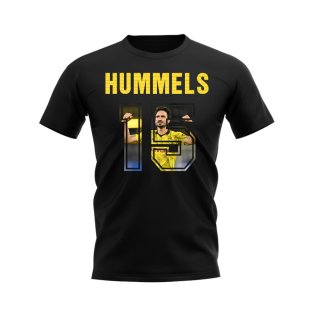 Mats Hummels Name And Number Borussia Dortmund T-Shirt (Black)