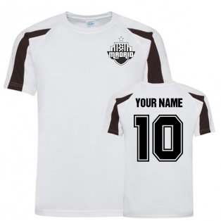 Your Name Real Madrid Sports Training Jersey (White)