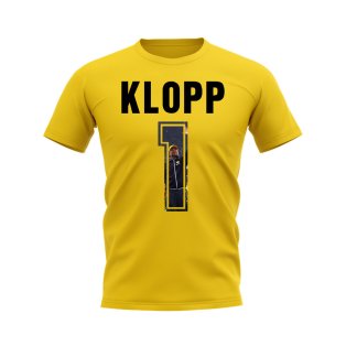 Jurgen Klopp Name And Number Borussia Dortmund T-Shirt (Yellow)