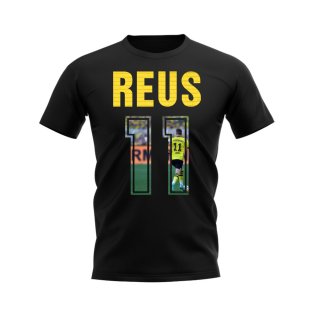 Marco Reus Name And Number Borussia Dortmund T-Shirt (Black)