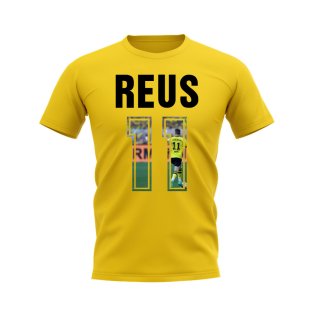 Marco Reus Name And Number Borussia Dortmund T-Shirt (Yellow)