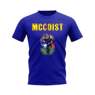 Ally McCoist Name And Number Scotland T-Shirt (Blue)