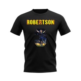 Andy Robertson Name And Number Scotland T-Shirt (Black)