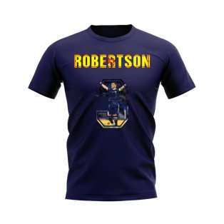 Andy Robertson Name And Number Scotland T-Shirt (Navy)