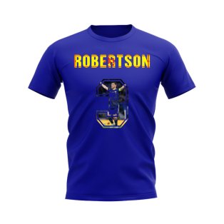 Andy Robertson Name And Number Scotland T-Shirt (Blue)