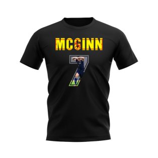 John McGinn Name And Number Scotland T-Shirt (Black)