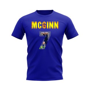 John McGinn Name And Number Scotland T-Shirt (Blue)
