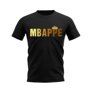 Kylian Mbappe Real Madrid Crown T-shirt (Black)