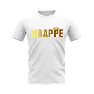 Kylian Mbappe Real Madrid Crown T-shirt (White)