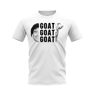 Diego Maradona Goat T-shirt (White)