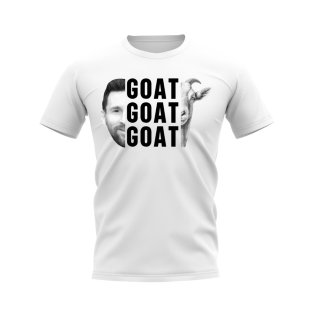 Lionel Messi Goat T-shirt (White)