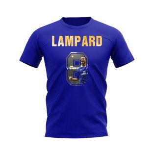 Frank Lampard Name And Number Chelsea T-Shirt (Blue)