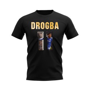 Didier Drogba Name And Number Chelsea T-Shirt (Black)