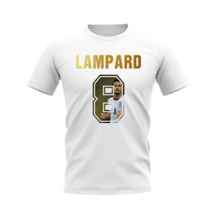 Frank Lampard Name And Number England T-Shirt (White)