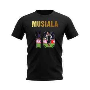 Jamal Musiala Name And Number Germany T-Shirt (Black)