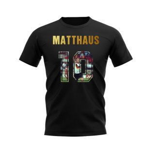 Lothar Matthaus Name And Number Germany T-Shirt (Black)