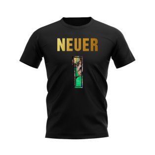 Manuel Neuer Name And Number Germany T-Shirt (Black)