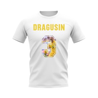 Radu Dragusin Name And Number Romania T-Shirt (White)