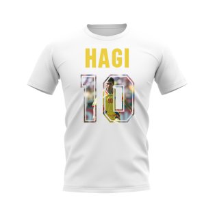 Gheorghe Hagi Name And Number Romania T-Shirt (White)