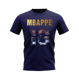 Kylian Mbappe Name And Number France T-Shirt (Navy)