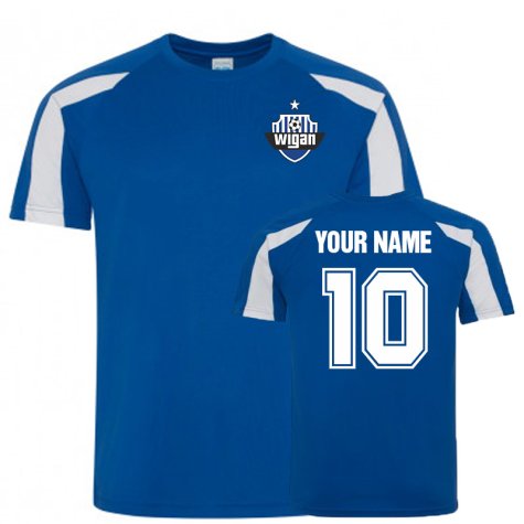 Your Name Wigan Sports Training Jersey (Blue)