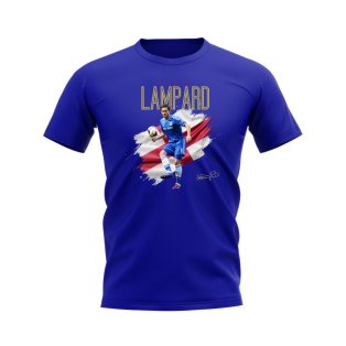 Frank Lampard Chelsea Flag T-Shirt (Blue)