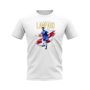Frank Lampard Chelsea Flag T-Shirt (White)