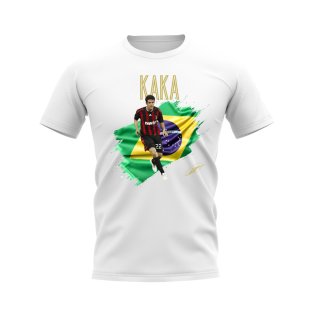 Kaka AC Milan Flag T-Shirt (White)