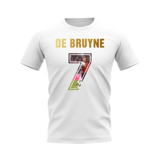 Kevin De Bruyne Name And Number Belgium T-Shirt (White)
