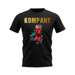 Vincent Kompany Name And Number Belgium T-Shirt (Black)