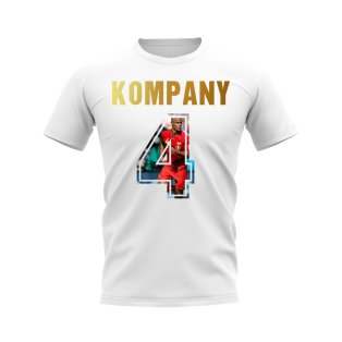 Vincent Kompany Name And Number Belgium T-Shirt (White)