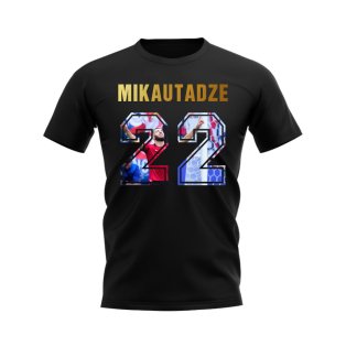 Georges Mikautadze Name And Number Georgia T-Shirt (Black)