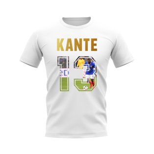 Ngolo Kante Name And Number France T-Shirt (White)