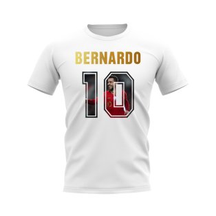Bernardo Silva Name And Number Portugal T-Shirt (White)