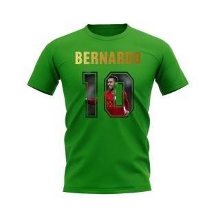 Bernardo Silva Name And Number Portugal T-Shirt (Green)