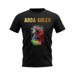 Arda Guler Name And Number Turkey T-Shirt (Black)