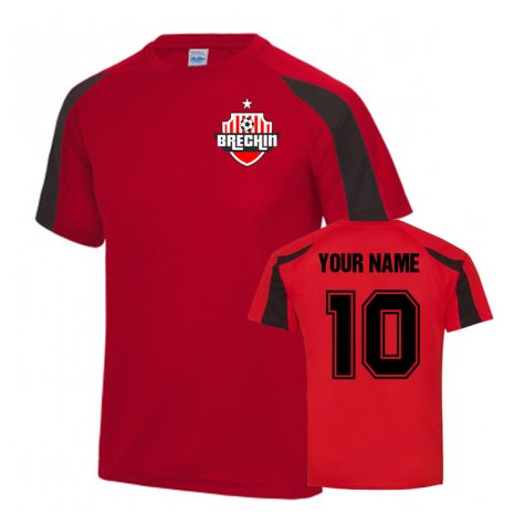 Your Name Brechin City Sports Training Jersey (Red)