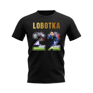Stanislav Lobotka Name And Number Slovakia T-Shirt (Black)