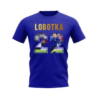 Stanislav Lobotka Name And Number Slovakia T-Shirt (Blue)