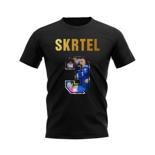 Martin Skrtel Name And Number Slovakia T-Shirt (Black)
