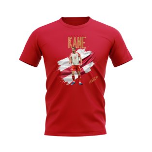 Harry Kane Bayern Munich Flag T-Shirt (Red)